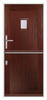B1 Glazed Composite Stable Door in Darkwood