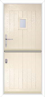 B1 Glazed Composite Stable Door in Cream
