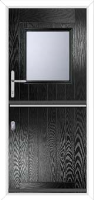 B9 Glazed Composite Stable Door in Black