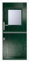 B9 Glazed Composite Stable Door in Green