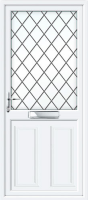 Clinton Half Panel Diamond Lead UPVC Front Door