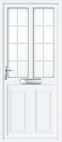 Clinton Half Panel Dual Glazed Georgian Bar UPVC Front Door