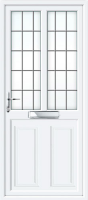 Clinton Half Panel Dual Glazed Square Lead UPVC Front Door