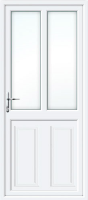 Clinton Half Panel Dual Glazed UPVC Back Door