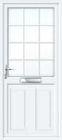 Clinton Half Panel Georgian Bar UPVC Front Door