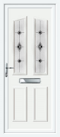 Clinton Two Black Fusion (Resin Sandblast) UPVC Front Door