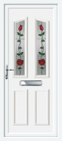 Clinton Two Climbing Rose (Bevel) UPVC Front Door