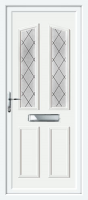 Clinton Two Diamond Lead UPVC Front Door