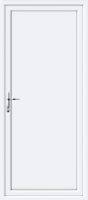 Flat Panel Solid UPVC Back Door