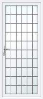 Full Glass Square Lead UPVC Back Door