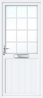 Groove Half Panel Georgian Bar UPVC Front Door