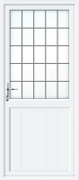 Groove Half Panel Square Lead UPVC Back Door