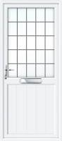 Groove Half Panel Square Lead UPVC Front Door