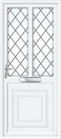 Reagan Half Panel Dual Glazed Diamond Lead UPVC Front Door