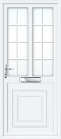 Reagan Half Panel Dual Glazed Georgian Bar UPVC Front Door