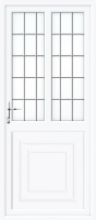 Reagan Half Panel Dual Glazed Square Lead UPVC Back Door