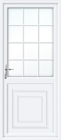 Reagan Half Panel Georgian Bar UPVC Cottage Door