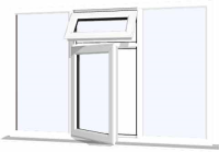 White UPVC Window Style 48