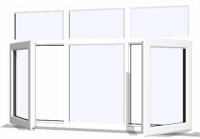 White UPVC Window Style 50