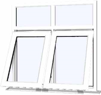 White UPVC Window Style 84