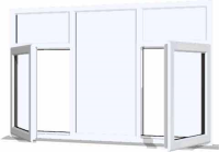 White UPVC Window Style 87