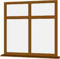 Oak UPVC Window Style 37