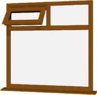 Oak UPVC Window Style 44