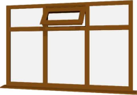 Oak UPVC Window Style 78