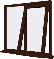 Rosewood UPVC Window Style 17