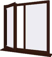 Rosewood UPVC Window Style 18