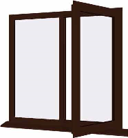 Rosewood UPVC Window Style 19