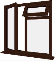 Rosewood UPVC Window Style 20