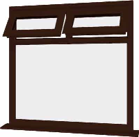 Rosewood UPVC Window Style 22