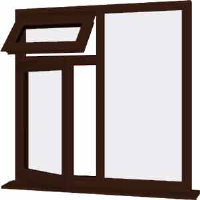 Rosewood UPVC Window Style 27