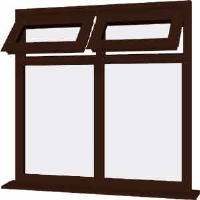 Rosewood UPVC Window Style 29