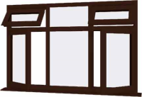 Rosewood UPVC Window Style 31