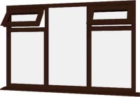 Rosewood UPVC Window Style 32