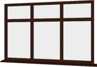 Rosewood UPVC Window Style 49