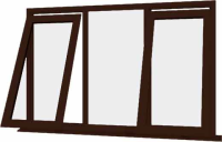 Rosewood UPVC Window Style 52