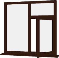 Rosewood UPVC Window Style 59