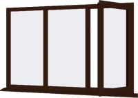 Rosewood UPVC Window Style 64