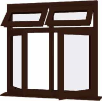 Rosewood UPVC Window Style 65