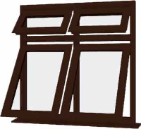 Rosewood UPVC Window Style 66