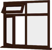 Rosewood UPVC Window Style 69