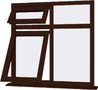 Rosewood UPVC Window Style 71