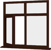 Rosewood UPVC Window Style 74