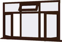 Rosewood UPVC Window Style 79