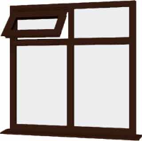 Rosewood UPVC Window Style 80