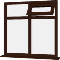 Rosewood UPVC Window Style 81