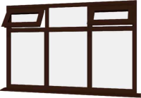 Rosewood UPVC Window Style 82